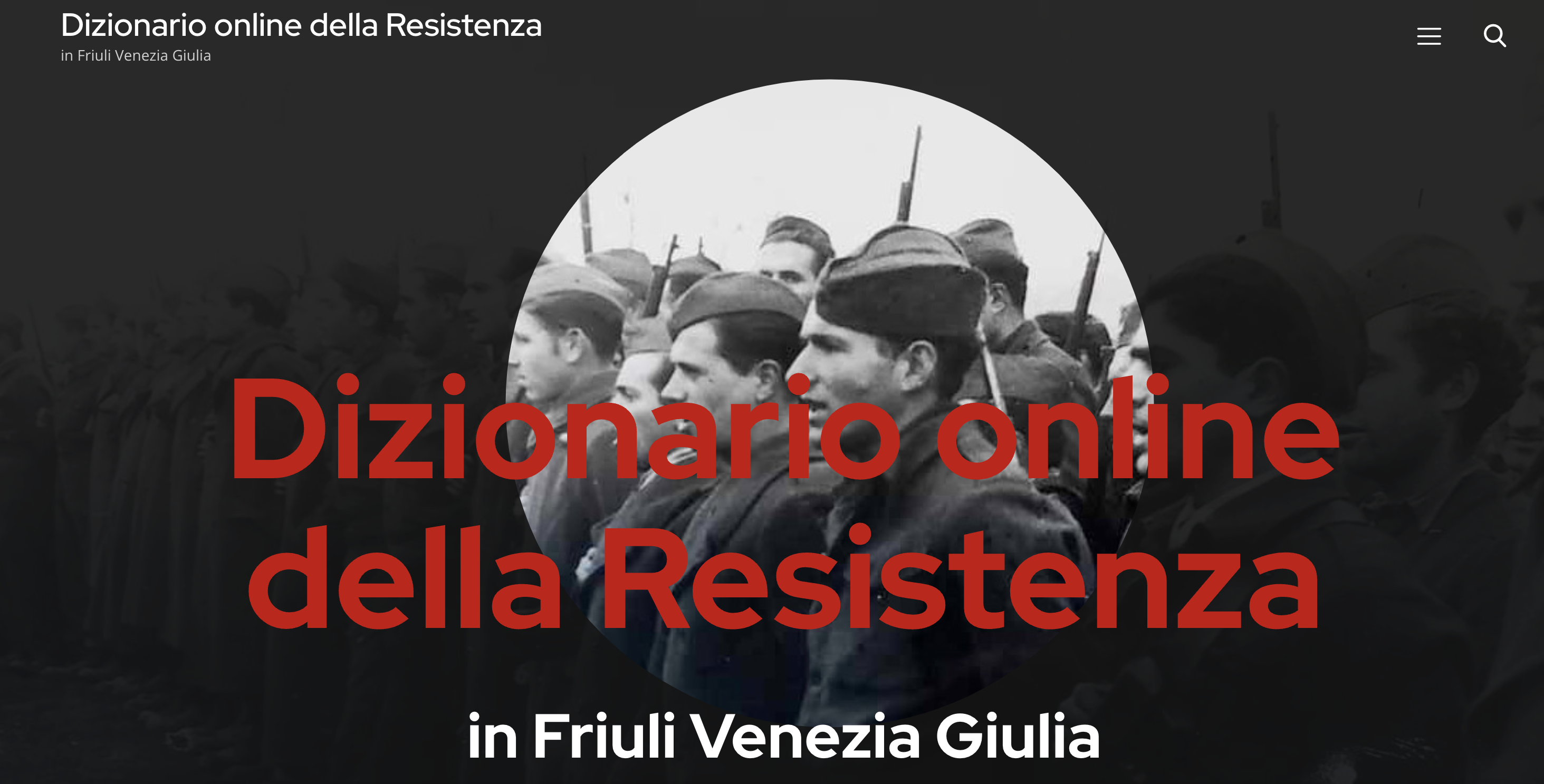 Dizionario online della Resistenza in Friuli Venezia Giulia
